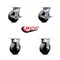 Service Caster 5 Inch Glass Filled Nylon Caster Set with Roller Bearings 2 Brakes 2 Rigid SCC SCC-30CS520-GFNR-TLB-2-R-2 - alternate 4